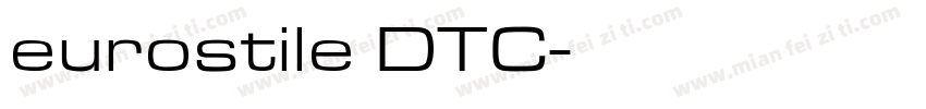 eurostile DTC字体转换